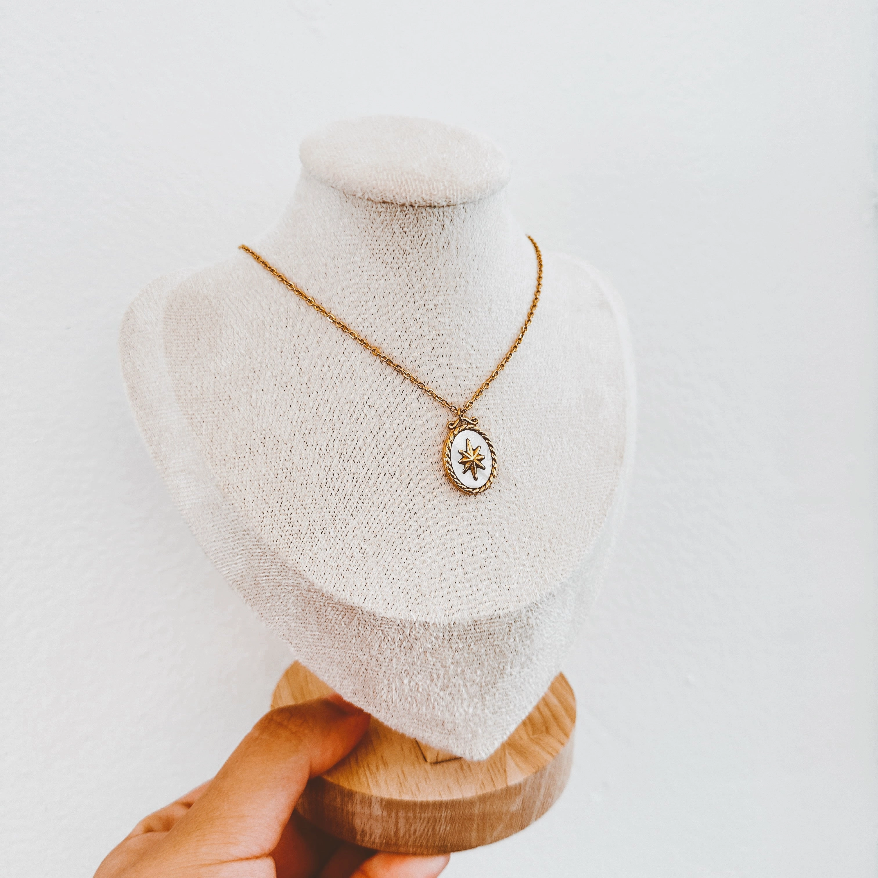 Shimmery North Star Necklace