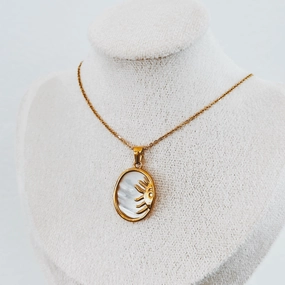 Shimmery Sun Necklace