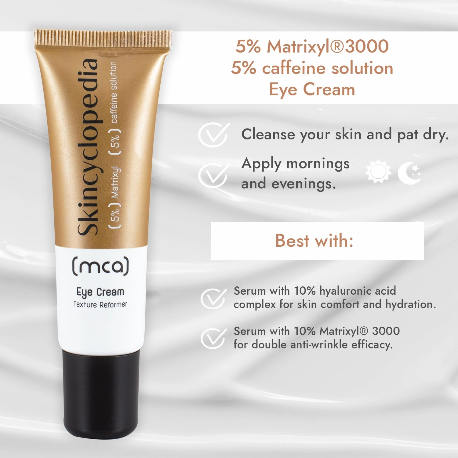 Skincyclopedia Eye Cream with 5% Matrixyl 3000   5% Caffeine Solution (30ml)