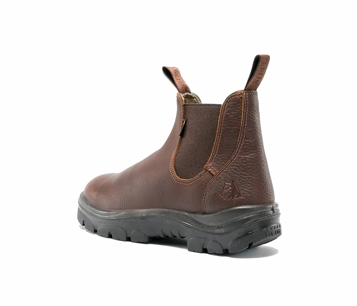 Steel Blue Men's Hobart 6-inch Elastic Sided Slip On Ankle Boot, Oak