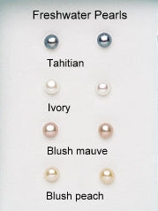 Stella - natural freshwater pearl stud earrings