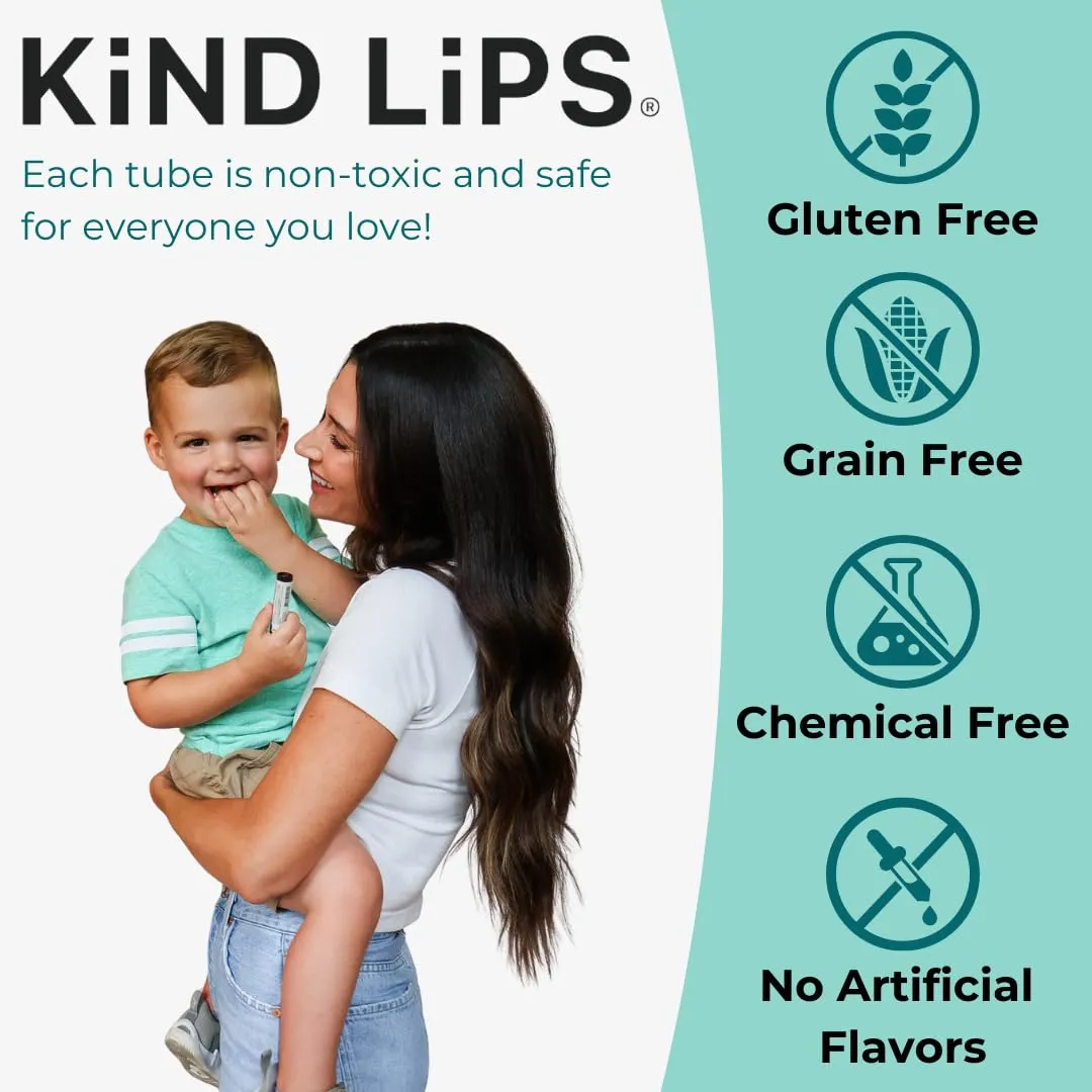 Sweet Mint Lip Balm 5-Pack | Refreshing Organic Lip Moisturizer | Natural, Clean, Gluten & Grain-Free | Hydrating Chapstick Alternative | Daily Lip Care | Made in USA