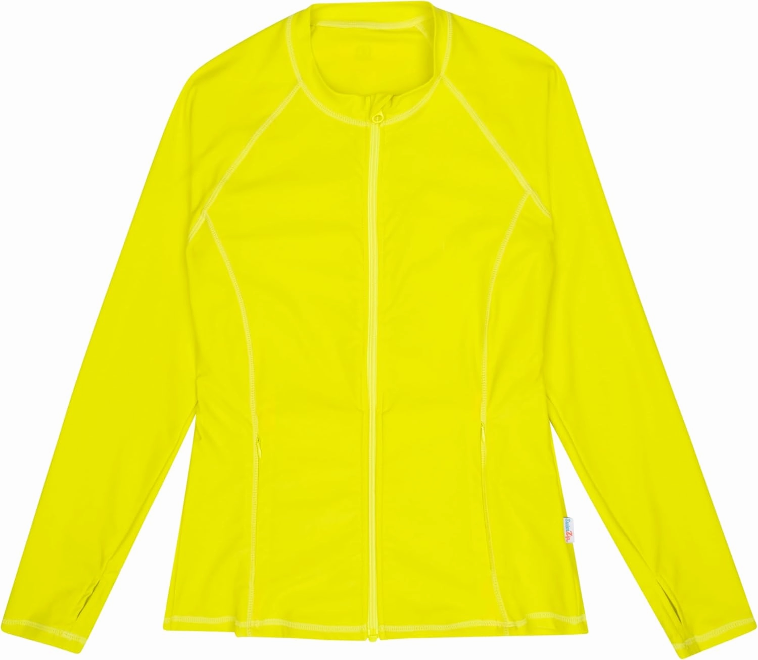 SwimZip Women's Long Sleeve Rash Guard with Pockets & UPF 50  Sun Protection