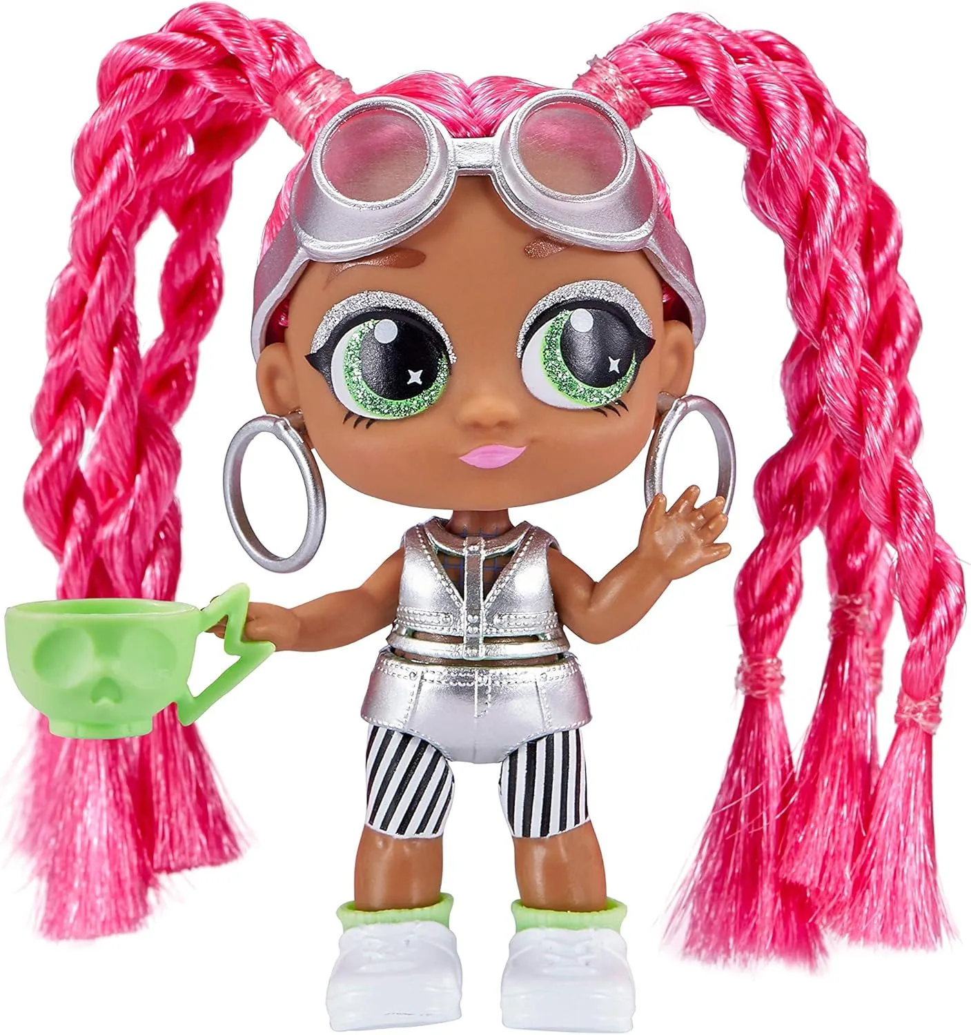 Tea Party Surprise Teacup Dolls Playset (Series 1) by ZURU Toys for Girls (Over 25 Surprises) - Rocker and Unicorn, Pink Large Tea Cup