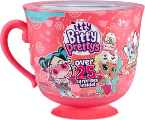 Tea Party Surprise Teacup Dolls Playset (Series 1) by ZURU Toys for Girls (Over 25 Surprises) - Rocker and Unicorn, Pink Large Tea Cup