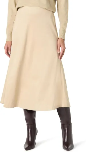 The Drop Women's Cecily Faux Suede Full Long Midi Skirt