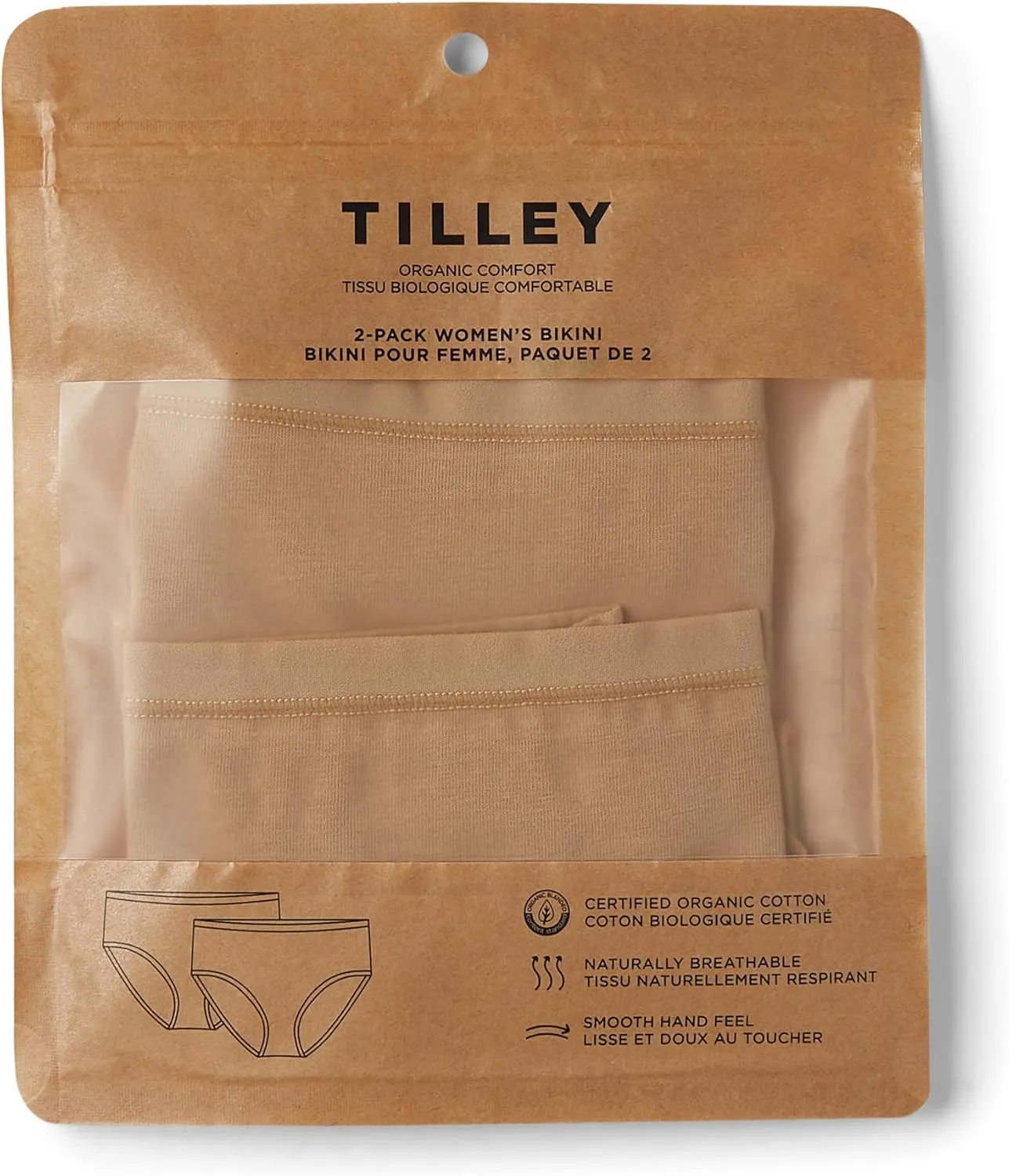 Tilley Women's Organic Cotton 2-Pack Bikini