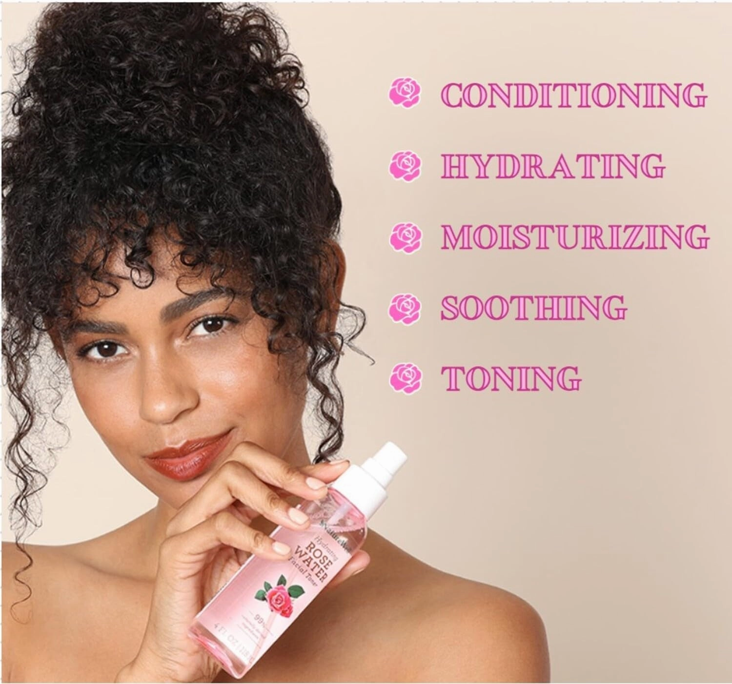 Travel, Unique Hydrating Toner Water for & for Perfect Mist 4 Soothing, Skin, Secure checkout Radiant Oz Rose Conditioning, Fl Facial Refreshing, Moisturizing, Dewy