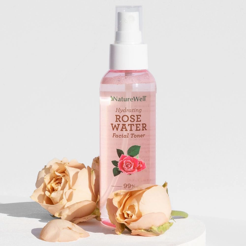 Travel, Unique Hydrating Toner Water for & for Perfect Mist 4 Soothing, Skin, Secure checkout Radiant Oz Rose Conditioning, Fl Facial Refreshing, Moisturizing, Dewy