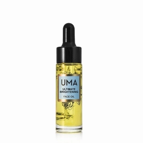 UMA Ultimate Brightening Face Oil | Ayurvedic Essential Oils for Dryness & Fatigue | 100% Organic Clarifying Rose Sandalwood Moisturizer (0.5 fl oz | 15 ml)