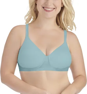Vanity Fair Women's Breathable Luxe Full Figure Wirefree 71265, Beachside Aqua, 38D