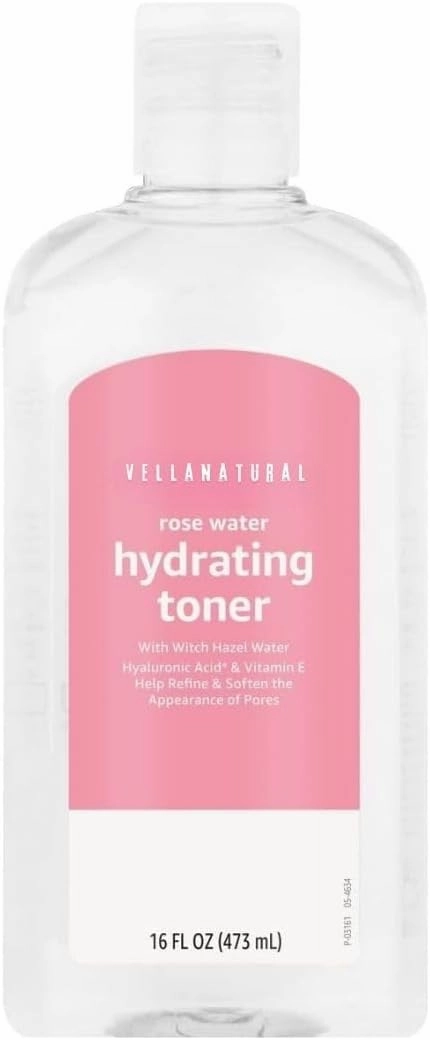 Vellanatural Rose Water Hydrating Toner, 16 Fluid Ounces 473ml