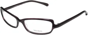 Vera Wang Poet For Ladies/Young Women/Girls Designer Full-Rim Shape Unique Design Light Weight Hip Eyeglasses/Eye Glasses (53-15-125, Purple)