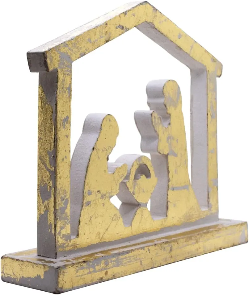 VILLAGE GIFT IMPORTERS Wooden Nativity Scene Pier 1