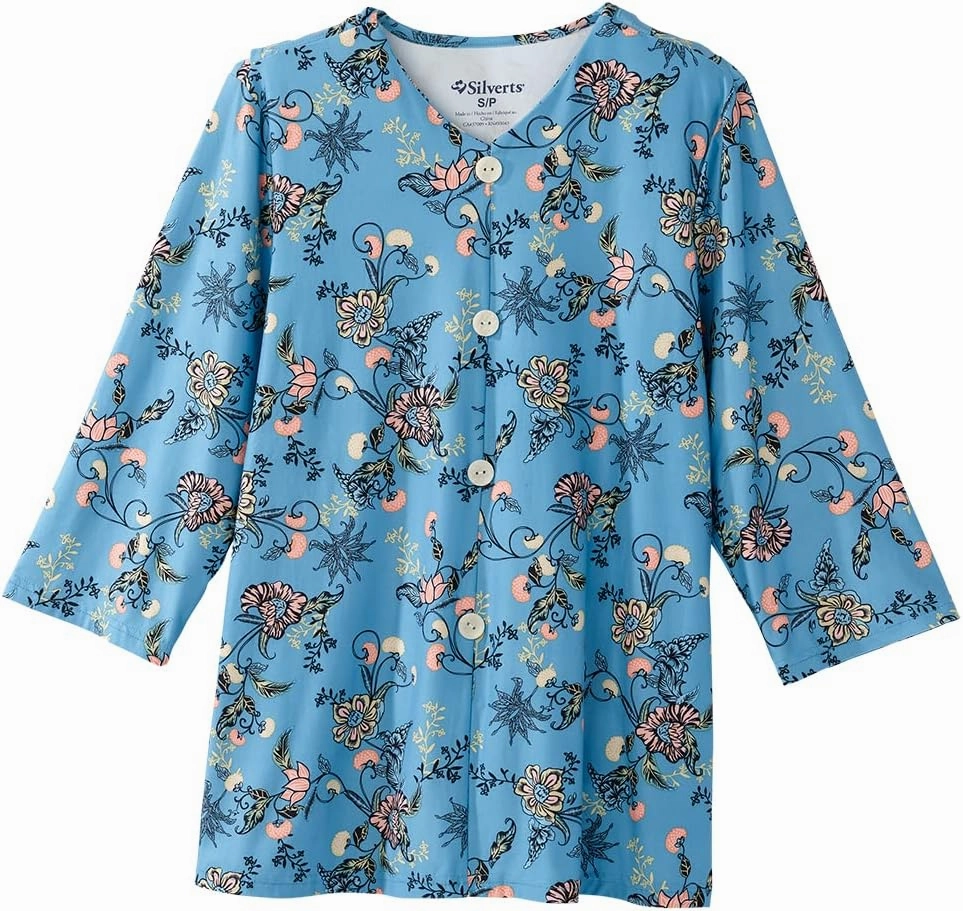 Women’s Open-Back Adaptive Faux Button Top