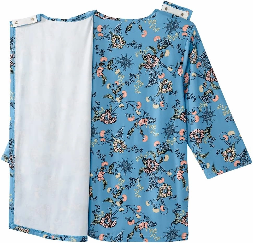 Women’s Open-Back Adaptive Faux Button Top