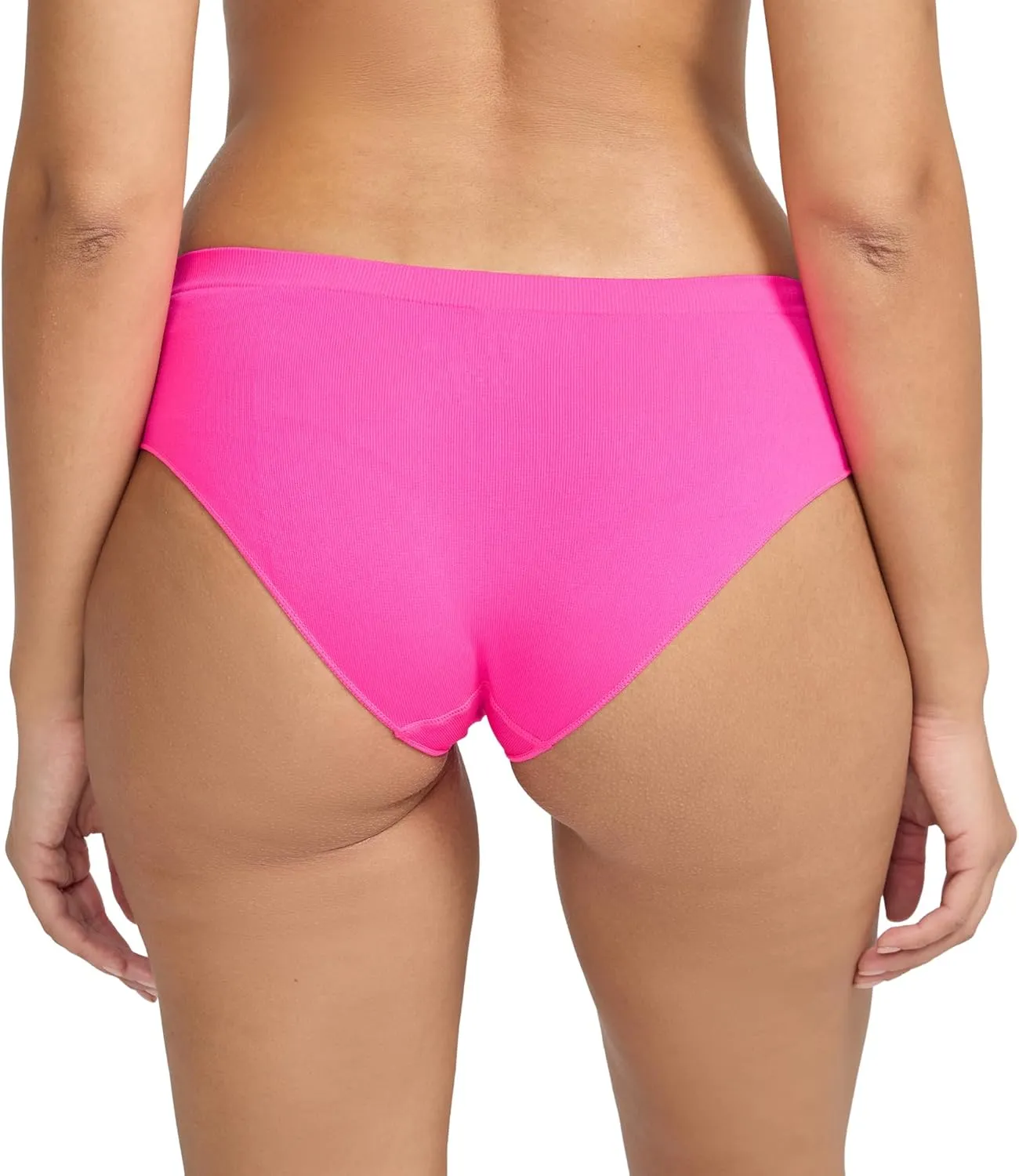 Women's 5-Pack Seamless Ribbed Cheeky Hipster Underwear