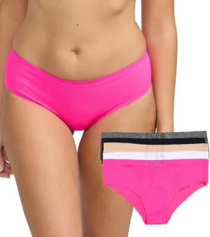 Women's 5-Pack Seamless Ribbed Cheeky Hipster Underwear