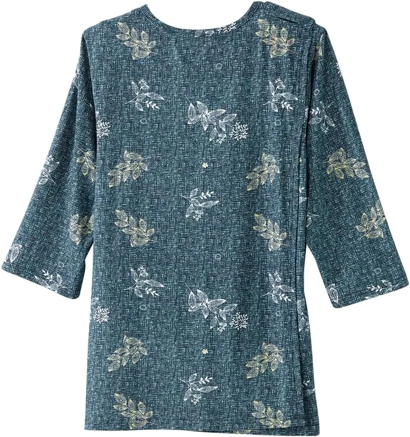 Women’s Open-Back Adaptive Faux Button Top