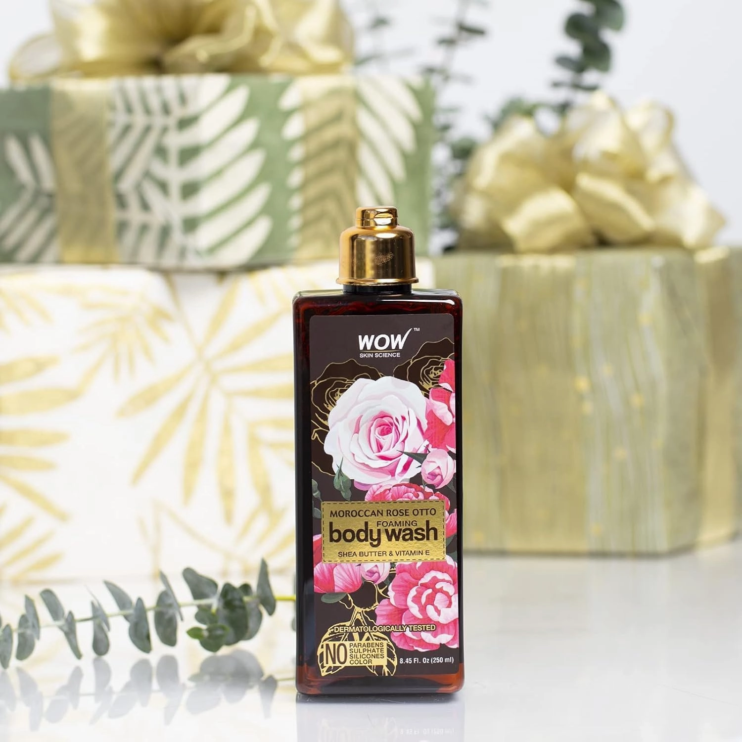 WOW Skin Science Moroccan Rose Otto Body Wash |250 ml | Maximum Hydration For Smooth | Healthier, Softer Skin For Men, Women, Teen - For Dry Skin Relief