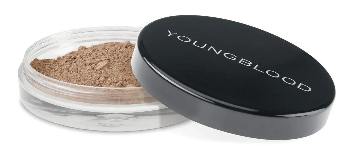 Youngblood Clean Luxury Cosmetics Natural Loose Mineral Foundation, Sunglow | Loose Face Powder Foundation Mineral Illuminating Full Coverage Oil Control Matte Lasting | Vegan, Cruelty Free